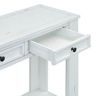 Merax Console Table/sofa Table With Storage Drawers And Bottom Shelf For Entryway Hallway