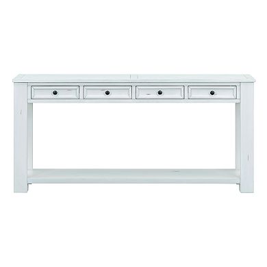 Merax Console Table/sofa Table With Storage Drawers And Bottom Shelf For Entryway Hallway