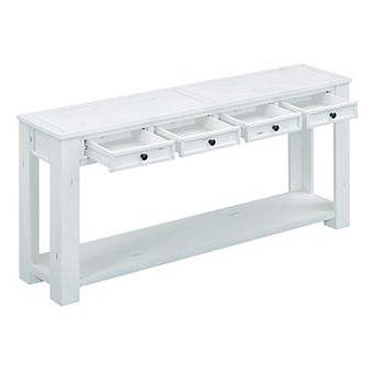 Merax Console Table/sofa Table With Storage Drawers And Bottom Shelf For Entryway Hallway