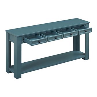 Merax Console Table/sofa Table With Storage Drawers And Bottom Shelf For Entryway Hallway