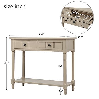 Merax Traditional Design Console Table