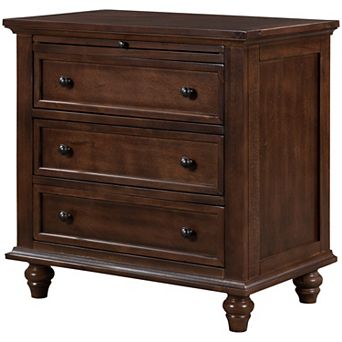 Merax 3-drawer Storage Wood Nightstand