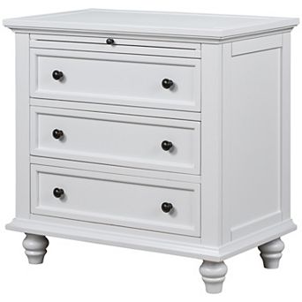 Merax 3-drawer Storage Wood Nightstand