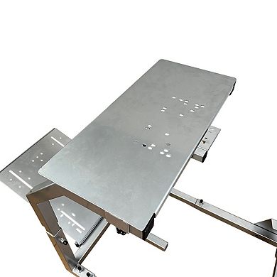 Gtr Simulator Gta-f Model Silver Frame Racing Cockpit Triple Monitor Stand Adjustable Racing Seat