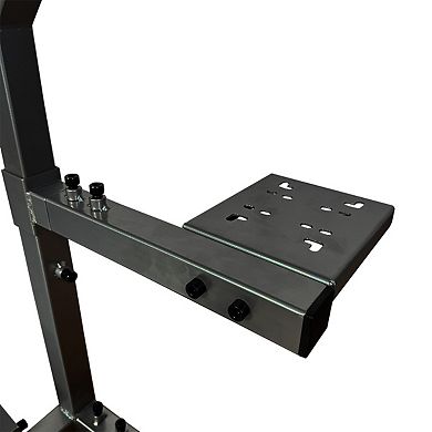 GTR Simulator GTA-F Black Frame Racing Cockpit with Triple Monitor Stand & Adjustable Seat