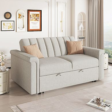 Merax Convertible Soft Cushion Sofa Pull Bed