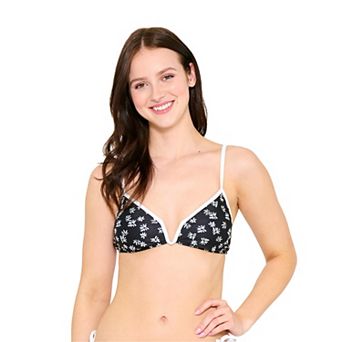 Juniors' Ninety-Nine° V-Neck Underwire Swim Top