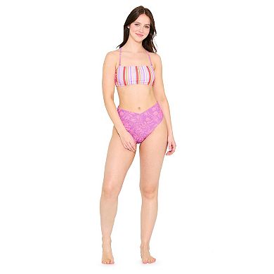Juniors' Ninety-Nine° In Bloom Reversible Bandeau Swim Top