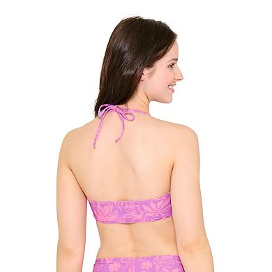 Juniors' Ninety-Nine° In Bloom Reversible Bandeau Swim Top