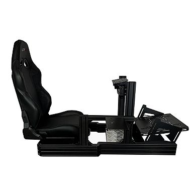 Gtr Simulator Gta Revolution - Adjustable Racing Cockpit With Leatherette Racing Seat