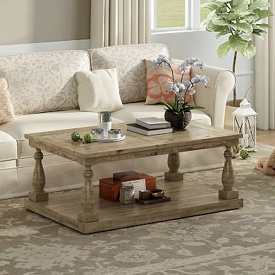 Merax Rustic Coffee Table