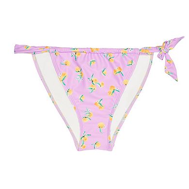 Juniors' Ninety-Nine° Tunnel Single Side Tie Bikini Bottoms