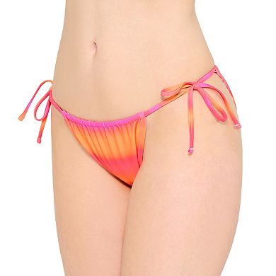 Juniors' Ninety-Nine° Tunnel Tie Side Reversible Hipster Swim Bottons