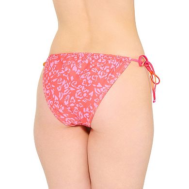 Juniors' Ninety-Nine° Tunnel Tie Side Reversible Hipster Swim Bottons