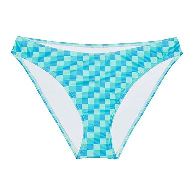 Juniors' Ninety-Nine° High Leg V-Waist Cheeky Swim Bottoms