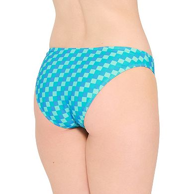 Juniors' Ninety-Nine° High Leg V-Waist Cheeky Swim Bottoms