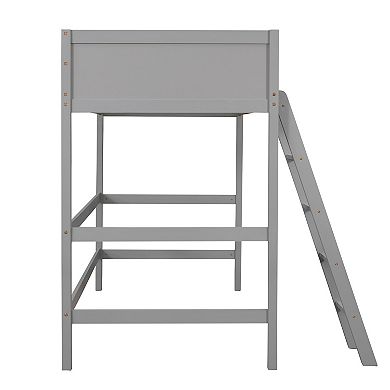 Merax Solid Wood Loft Bed with Ladder