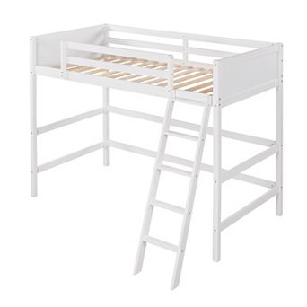 Merax Solid Wood Loft Bed with Ladder