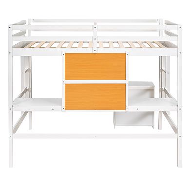 Merax Loft Bed with Desk and Writing Board