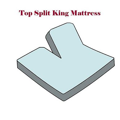Split Top Flex-top King Sheet Set - 100% Cotton Solid 600 Thread Count