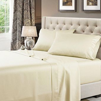 Split Top Flex-top King Sheet Set - 100% Cotton Solid 600 Thread Count