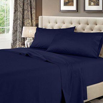 Split Top Flex-top King Sheet Set - 100% Cotton Solid 600 Thread Count