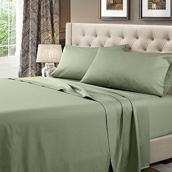 Split Top Flex-top King Sheet Set - 100% Cotton Solid 600 Thread Count