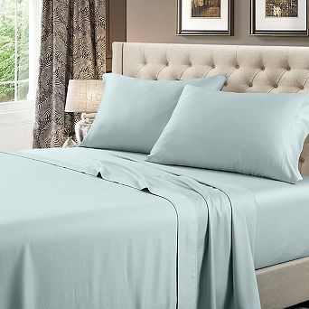 Split Top Flex-top King Sheet Set - 100% Cotton Solid 600 Thread Count