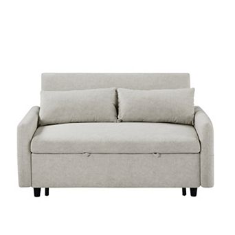 Merax Sleep Sofa Bed Loveseats Sofa Couch With Adjsutable Backrest