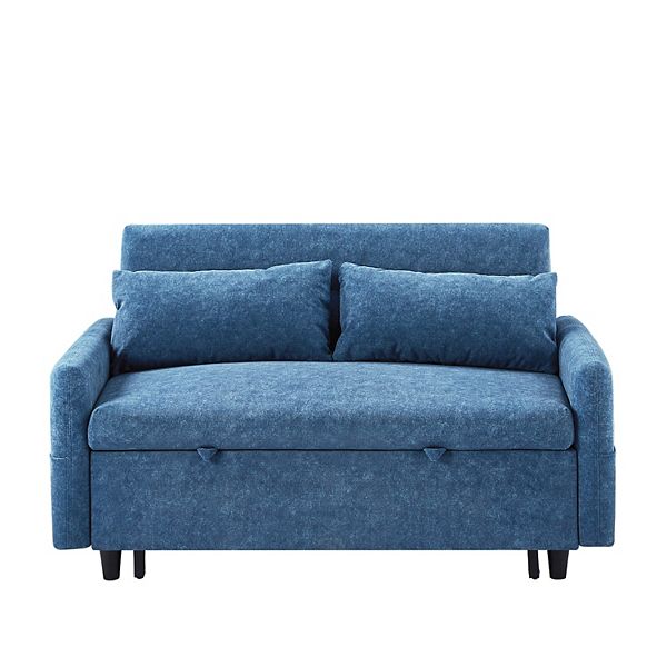 Merax Sleep Sofa Bed Loveseats Sofa Couch With Adjsutable Backrest