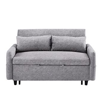 Merax Sleep Sofa Bed Loveseats Sofa Couch With Adjsutable Backrest