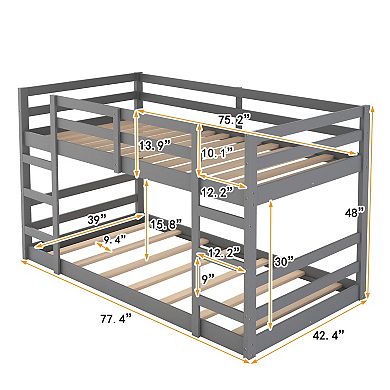 Modern Bunk Bed with Ladder