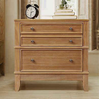 Merax 3-drawer Hazel 3-drawer Side Table For Living Room