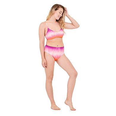 Women's Freshwater Sunrise Tie Dye Underwire Bralette Bikini Top