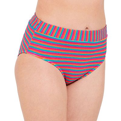 Women s Freshwater Banded High Leg Hipster Swim Bottoms