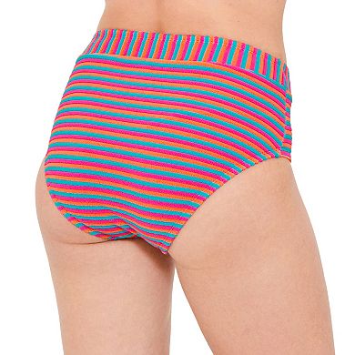 Women's Freshwater Banded High Leg Hipster Swim Bottoms