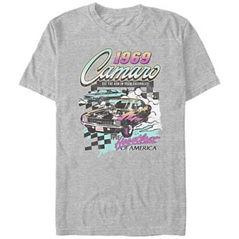 Men's Camaro 1969 The Heartbeat Of America Graphic Tee