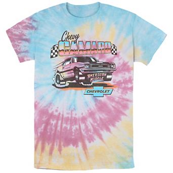 Men's Chevrolet Chevy Camaro American Muscle Tie Dye Graphic Tee