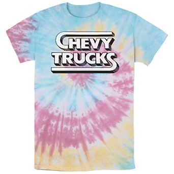 Men's Chevy Trucks Logo Tie Dye Graphic Tee