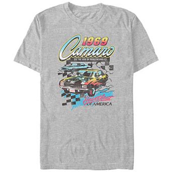 Men's Chevrolet Camaro 1969 The Heartbeat Of America Graphic Tee
