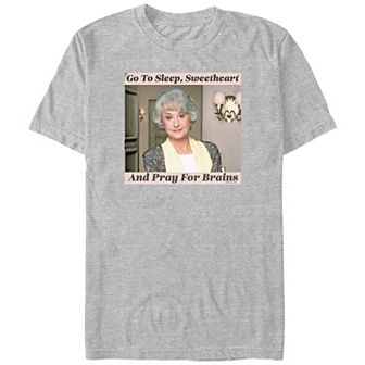 Men's The Golden Girls Dorothy Sweetheart Pray For Brains Graphic Tee