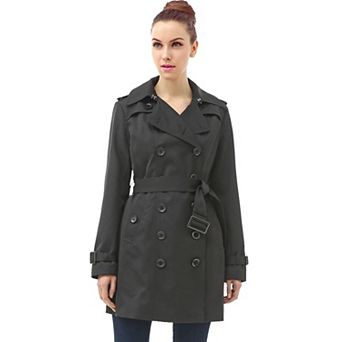 Women's Bgsd Leah Waterproof Hooded Mid Length Trench Coat