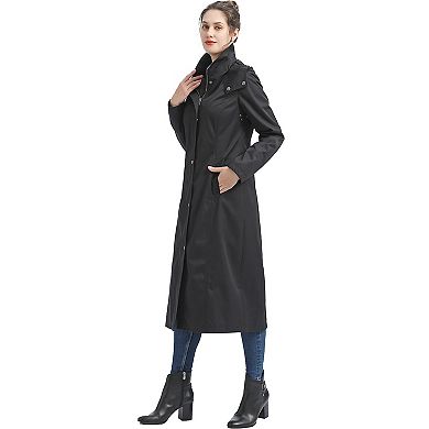 Women's Bgsd Kathy Waterproof Hooded Long Raincoat