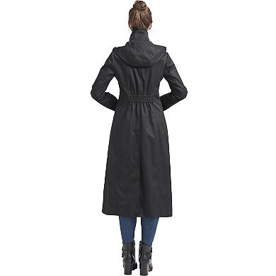 Women's Bgsd Kathy Waterproof Hooded Long Raincoat