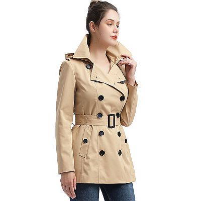 DOUBLE SHADE TRENCH COAT(－) Double Combined Trench Coat - Nude