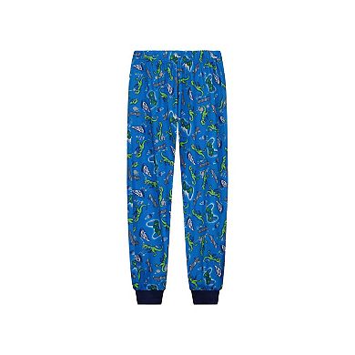 Sleep On It Boys 2-Piece Short-Sleeve Jersey Pajama Top and Pajama Pants Set