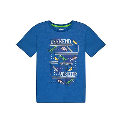 Sleep On It Boys 2-piece Short-sleeve Jersey Pajama Pants Set