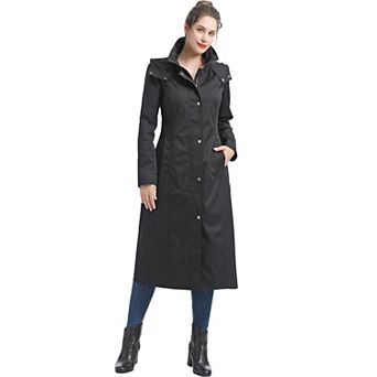 Plus Size Bgsd Kathy Waterproof Hooded Long Raincoat