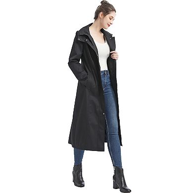 Plus Size Bgsd Kathy Waterproof Hooded Long Raincoat
