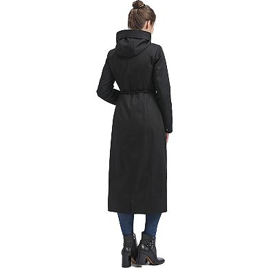 Women's Bgsd Zip-out Lined Hooded Long Raincoat